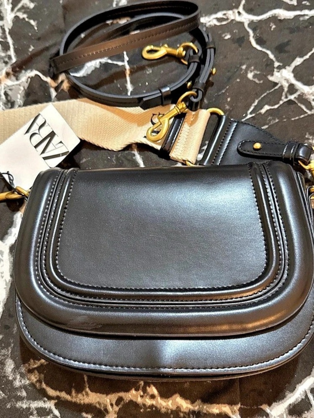 MZ Wallace Black & Cream Crossbody NWT